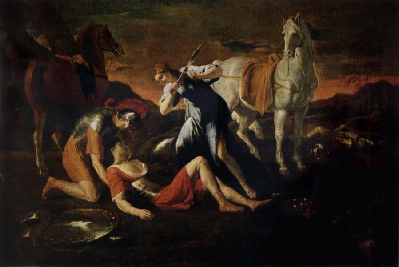 POUSSIN, Nicolas Tanecred and Erminia